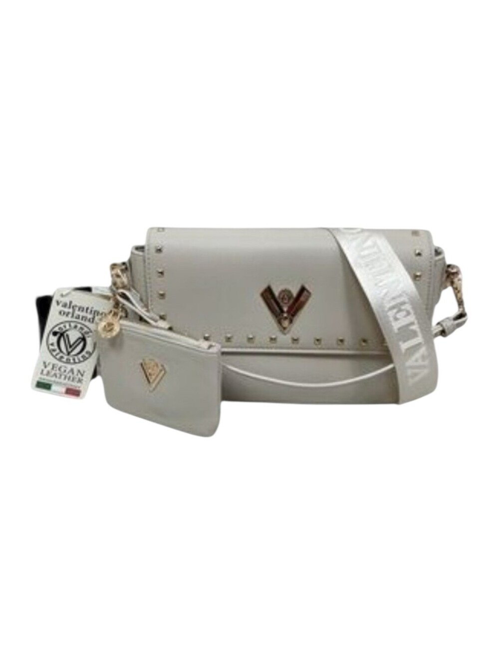 Valentino Orlandi vegan leather crossbody shoulder bag purse with Pouch Nwt